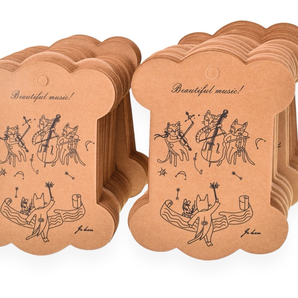 Wholesale‎ Kraft Cards Paper Flat Storage Display Bobbin Spool Cord Chain Thread